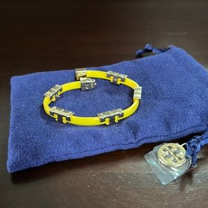 Tory Burch yellow leather bracelet